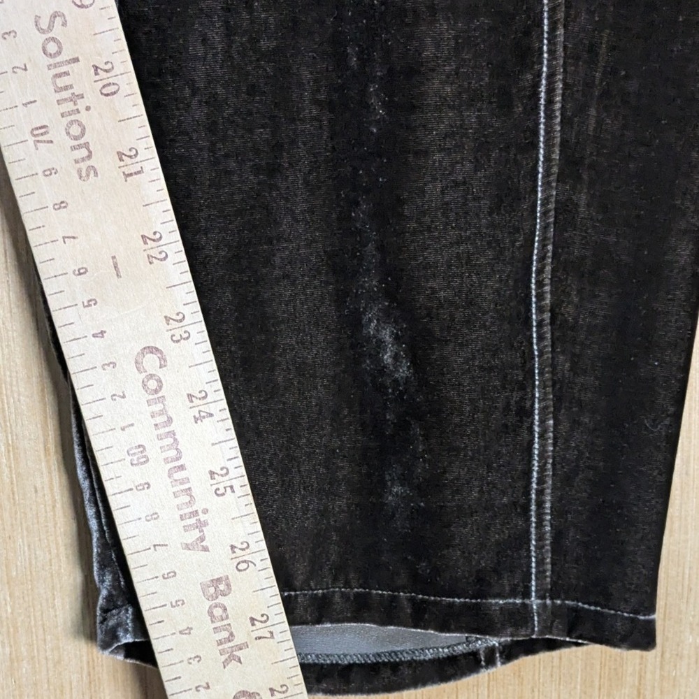 Eileen Fisher Wren Velvet Lantern Ankle Pant Womens Large Brown Silk Blend New - Picture 6 of 12